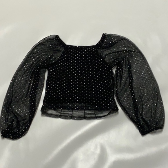 Girls Rhinestone and Tulle Top, Size 10 - Picture 3 of 5